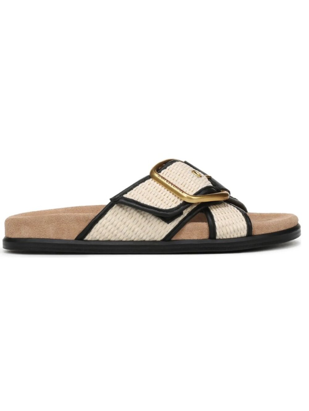 Sam Edelman Darla Crisscross Slide Sandals Linen Black Size 6.5 M NWT - Picture 3 of 6